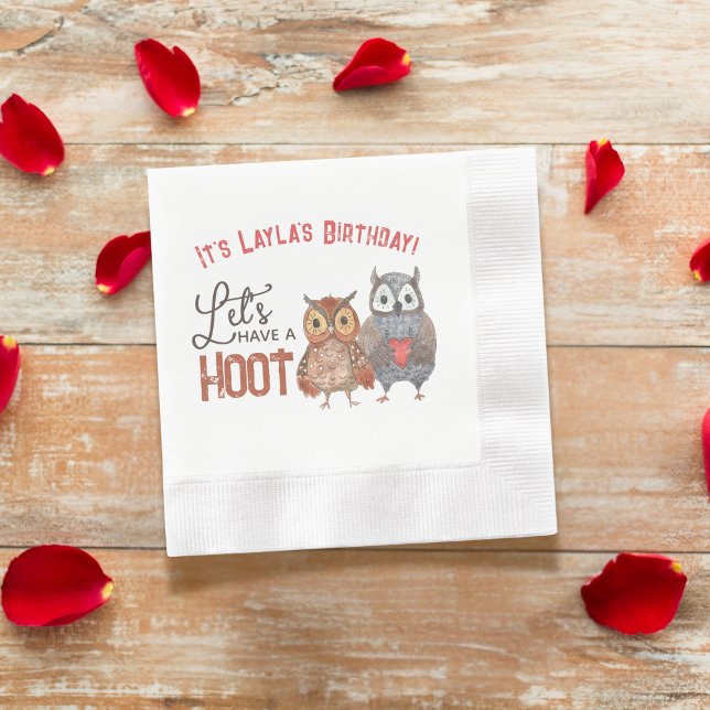 Serviette En Papier Saint Valentin Faisons une fête d'anniversaire (Créateur téléchargé)