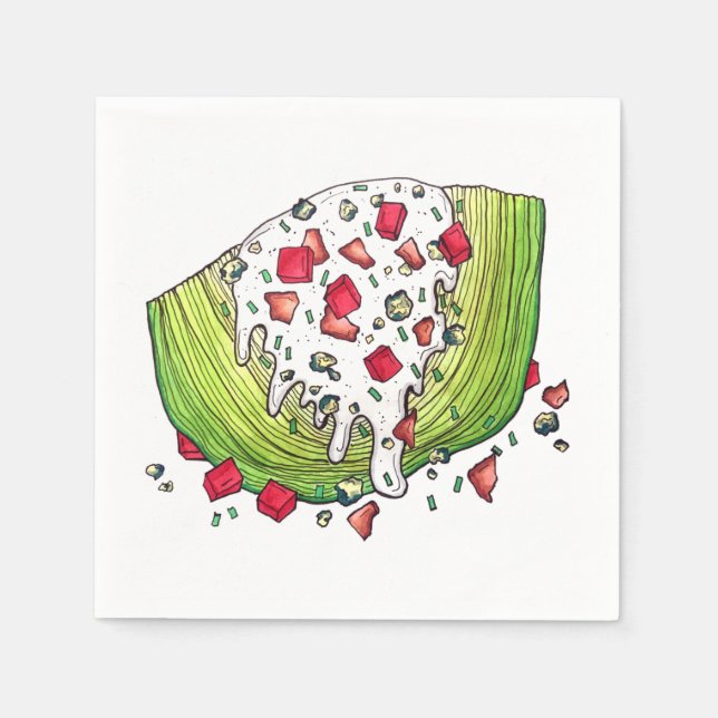 Serviette En Papier Salade classique de laitue Iceberg Salade de coin  (Devant)