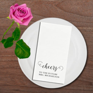 Serviette En Papier Salue Mariée À Être Mariage