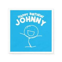 Sam Stickman Papier d'anniversaire