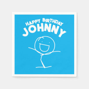 Serviette En Papier Sam Stickman Papier d'anniversaire