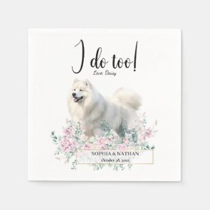 Serviette En Papier Samoyed Chien Mariage Cocktail Napkins
