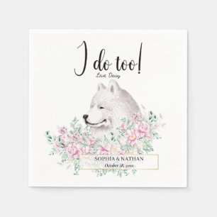 Serviette En Papier Samoyed Chien Mariage Cocktail Napkins