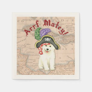 Serviette En Papier Samoyed Pirate
