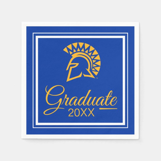 Serviette En Papier San Jose State Spartans (Devant)