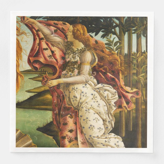 Serviette En Papier Sandro Botticelli "The Birth of Venus - Hora" Pape (Devant)