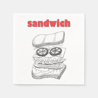 Serviette En Papier Sandwich