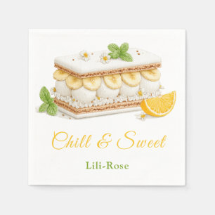 Serviette En Papier Sandwich à la crème glacée Aquarelle du jour