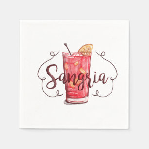 Serviette En Papier Sangria