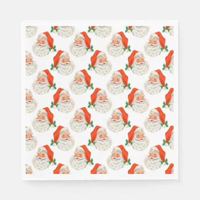 Serviette En Papier Santa Claus (Devant)