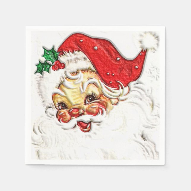 Serviette En Papier Santa Claus (Devant)