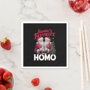 Serviette En Papier Santas Favori Homo Gay Christmas LGBTQ Pride