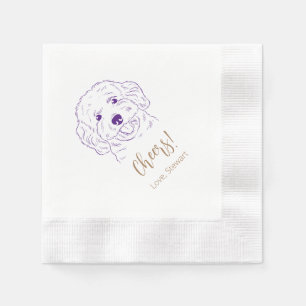 Serviette En Papier Santé! Napkins Mariage Cockapoo