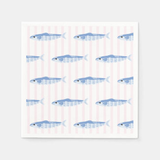 Serviette En Papier Sardines Pleines d'Amour Enterrement de Vie de Jeu