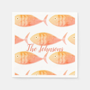 Serviette En Papier Saumon Fish Group
