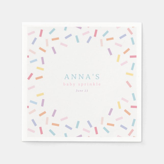 Serviette En Papier Saupoudrer Bébé (Devant)