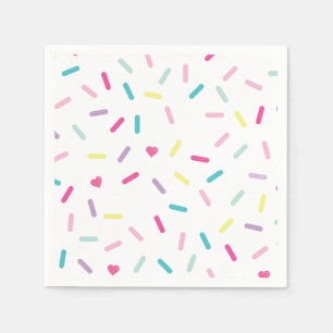 Serviette En Papier Saupoudrer de crème glacée et de gâteaux Anniversa