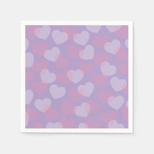 Serviette En Papier Saupoudrer   Serviettes Lavender Heart Party