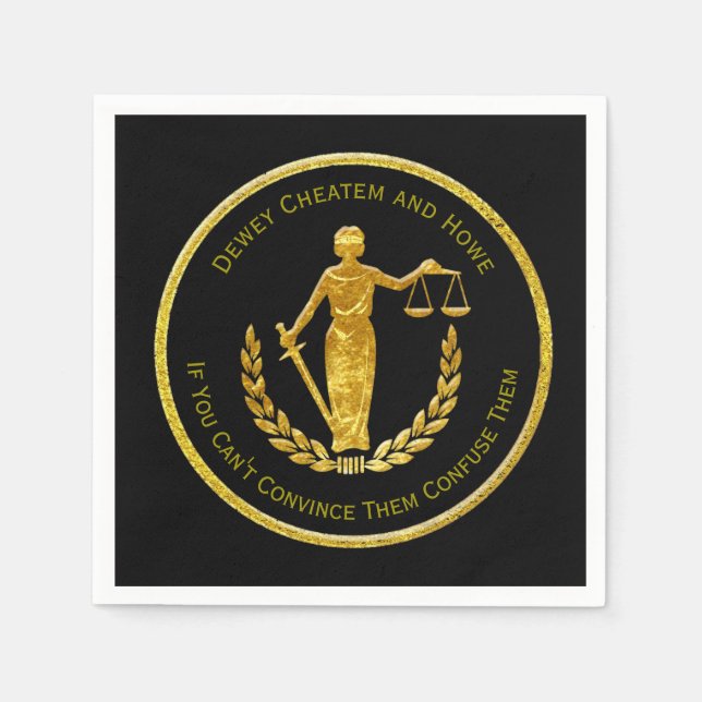 Serviette En Papier Scales de justice Personnaliser les serviettes (Devant)
