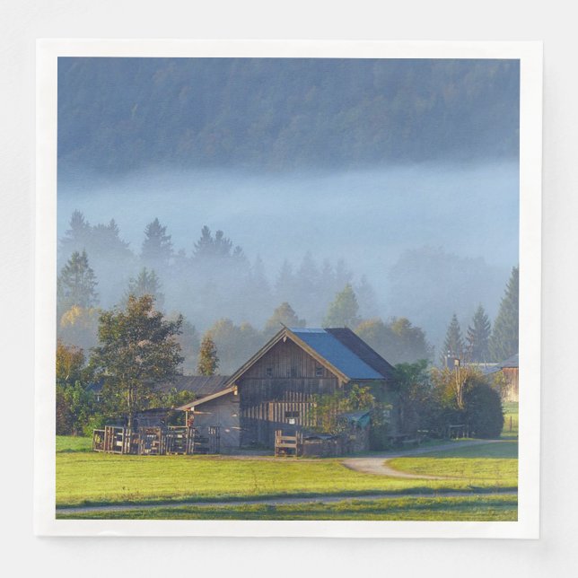 Serviette En Papier Scène agricole 3 (Devant)