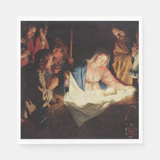 Serviette En Papier Scène de la Nativité
