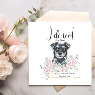 Serviette En Papier Schnauzer Chien Mariage Cocktail Napkins