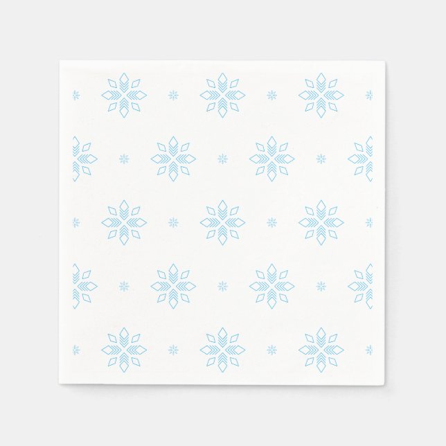 Serviette En Papier Schneeflocke (Devant)