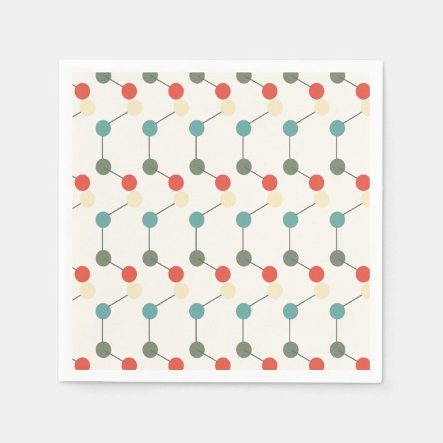 Serviette En Papier Science Party Laboratoire Chimie Foire Anniversair (Devant)