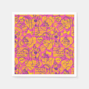 Serviette En Papier Scooby-Doo Funky Flower Motif