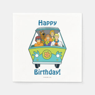 Serviette En Papier Scooby-Doo & Gang Mystery Machine