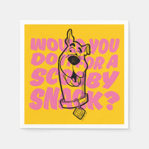 Serviette En Papier Scooby-Doo  Le Feriez-Vous Pour Un Snack Scooby ?