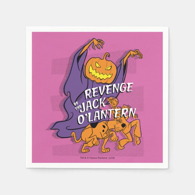Serviette En Papier Scooby-Doo | Revenge de la Lanterne Jack O' (Devant)