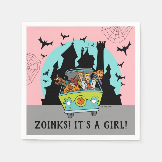 Serviette En Papier Scooby-Doo Spooktacular Halloween Baby shower (Devant)