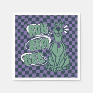 Serviette En Papier Scooby rétro "OMG"