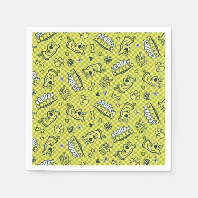 Serviette En Papier Scooby Snacks Galore Checker Motif (Devant)