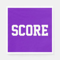 SCORE Amusant Sportif Texte Blanc Sur Fond Rouge C