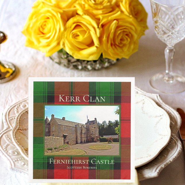 Serviette En Papier Scottish Kerr Clan Ferniehirst Castle Papier Napki (Créateur téléchargé)