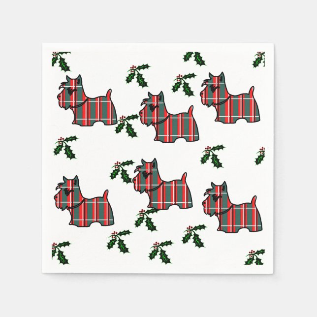 Serviette En Papier Scottish Terrier (Devant)