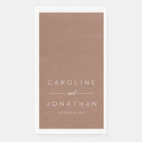 Script minimal moderne Mocha Mariage personnalisé 