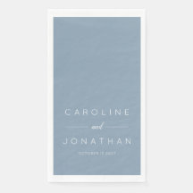 Script minimaliste moderne Dusty Blue personnalisé