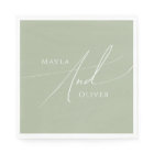 Script Whimsical | Mariage vert Sage