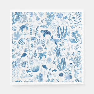 Serviette En Papier Sea Turtle Ocean Adventure Paper Napkin