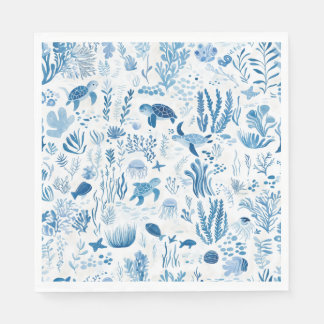 Serviette En Papier Sea Turtle Ocean Adventure Paper Napkin