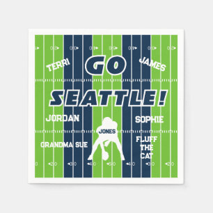 Serviette En Papier Seattle Football Family Paper Napkin