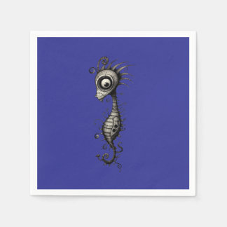 Serviette En Papier Seepferd seahorse