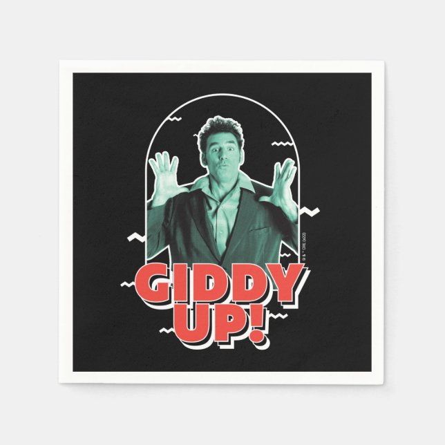 Serviette En Papier Seinfeld | Kramer - Giddy Up! (Devant)