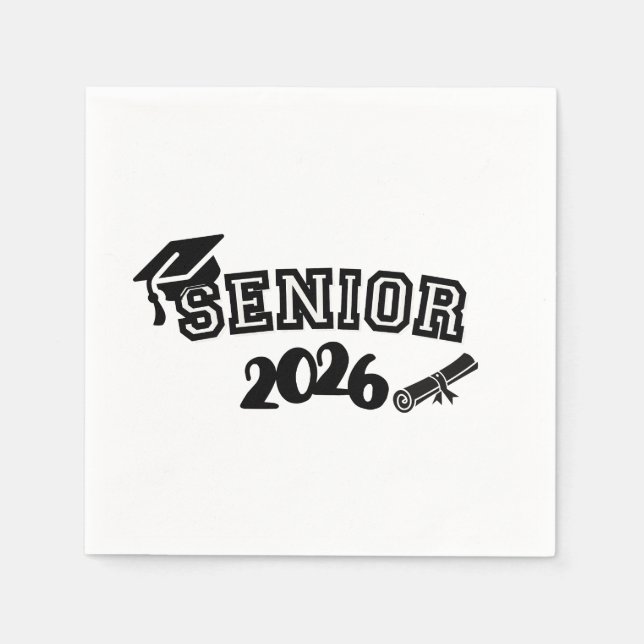 Serviette En Papier Senior 2026 Paper Napkin (Devant)