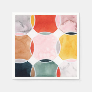 Serviette En Papier Sensal - Motif circulaire