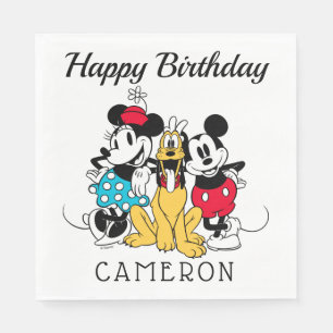 Serviette En Papier Sensationnel 6   Trio d'amis - Joyeux anniversaire