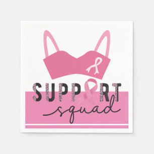 Serviette En Papier Sensibilisation au cancer du sein Ruban rose thème